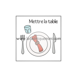 Vignette - Mettre la table
