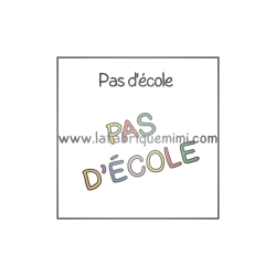 Vignette - Pas d'école